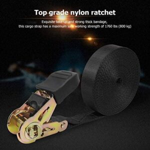 ZRSDIXKI 20 FT Ratchet Tie Downs Straps, Lashing Straps Endless Ratchet Strap Heavy Duty Cam Buckles Strap 6M x25mm, for Motorcycles, Car, Trailer, Household (2 Pack)
